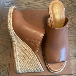 Coach Gayle semi matte calf Wedges